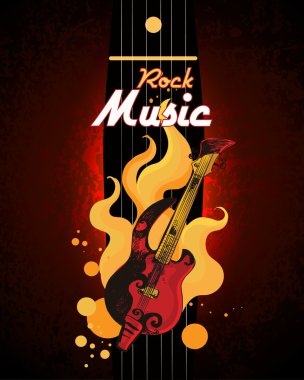 rock müzik poster