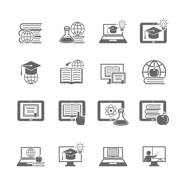 Icono de educación en línea — Vector de stock