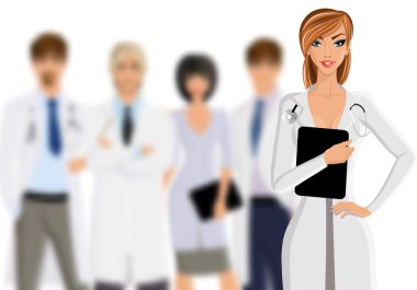 Doktor ile sağlık personeli