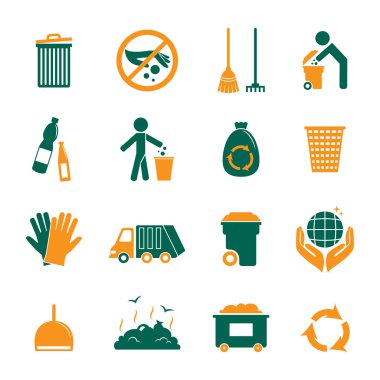 çöp Icons set
