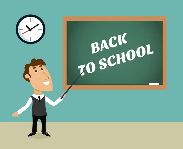 Back to school scene — Stock Vector