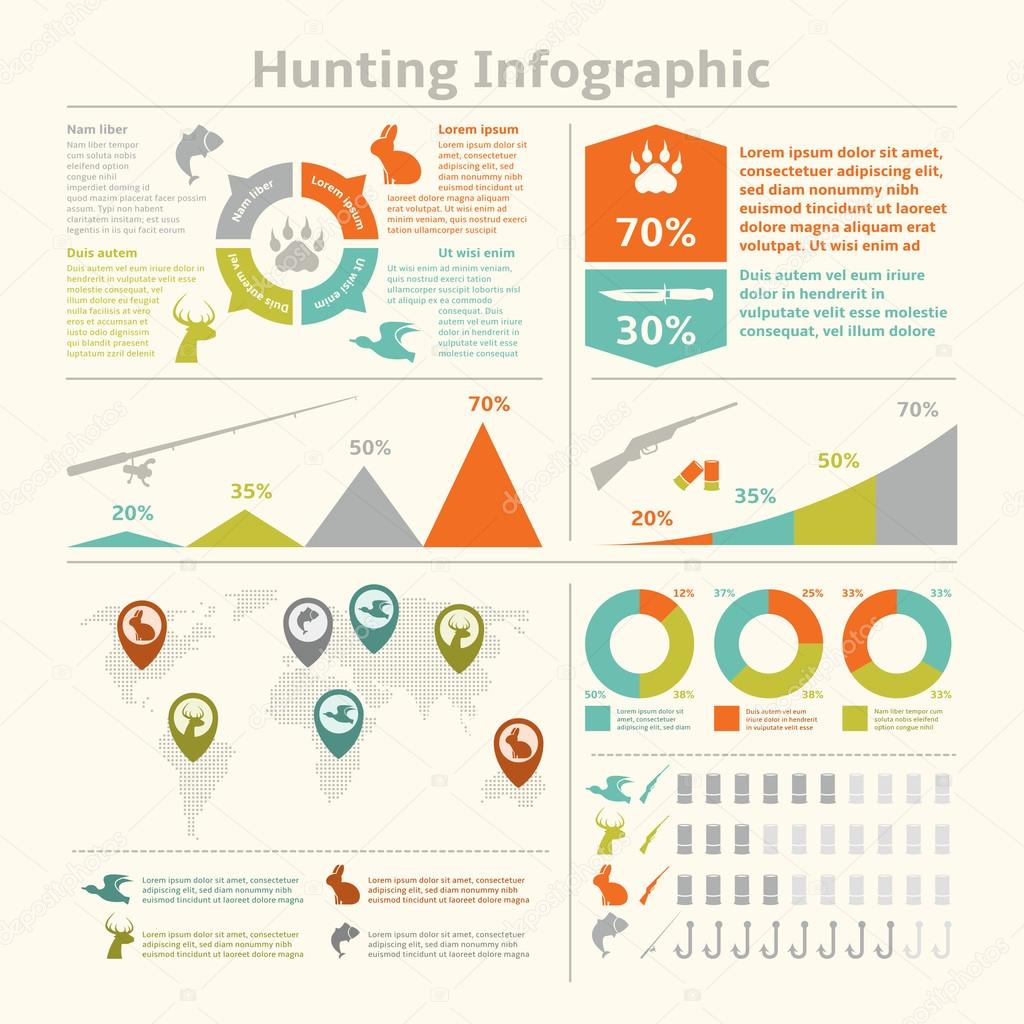 Hunting infographics