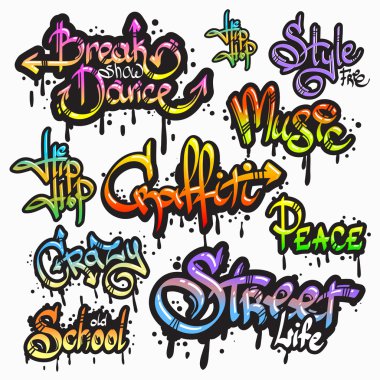 grafiti word set