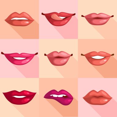 Set of Lips clipart