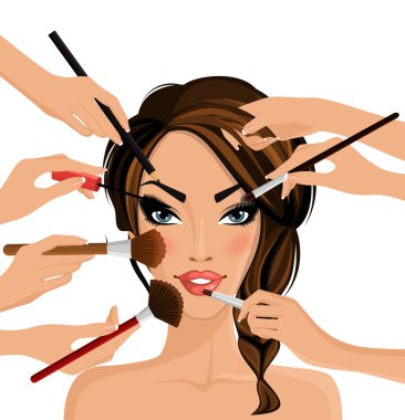 Make up concept clipart