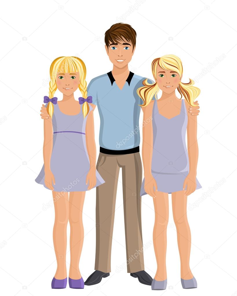 Brother and sisters Stock Vector Image by ©macrovector #50359995 Brother and sisters Stock Vector Image by ©macrovector #50359995