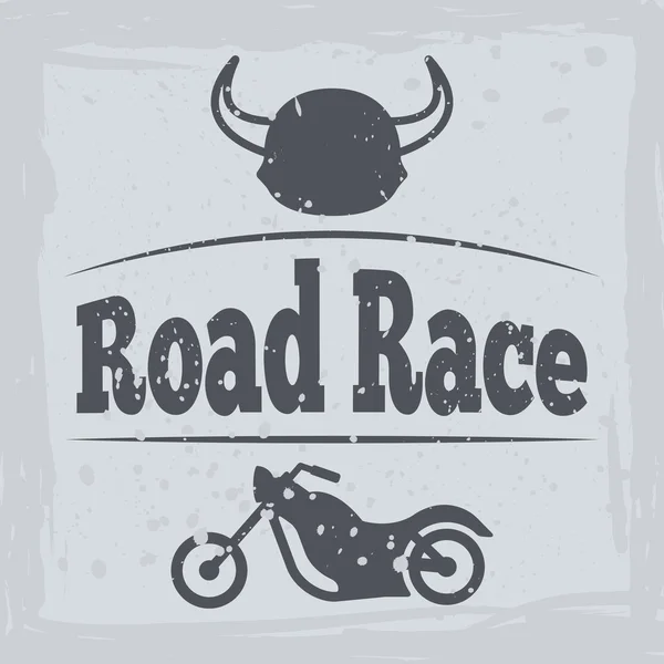 Motosiklet poster — Stockvector