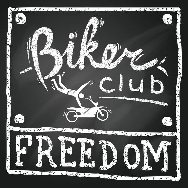 Plakat des Motorradclubs — Stockvektor