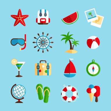 tatil tatil Icons set
