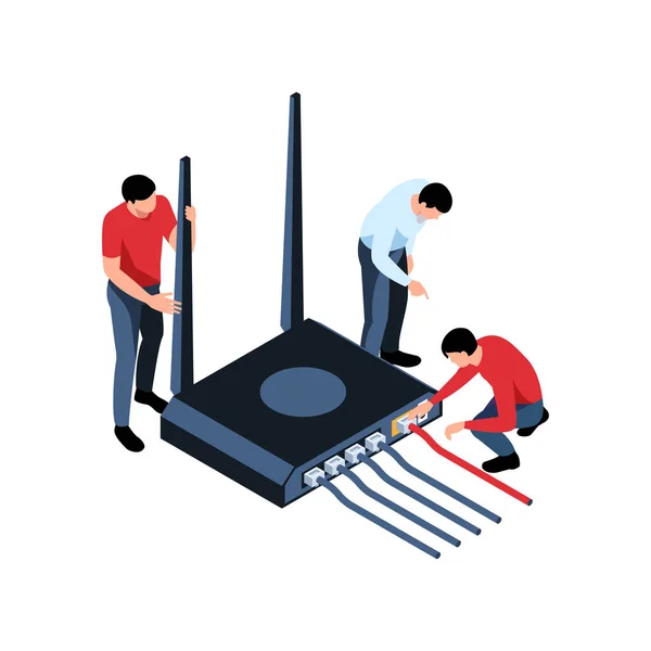 Ikona Sysadmin Isometric — Stockový vektor