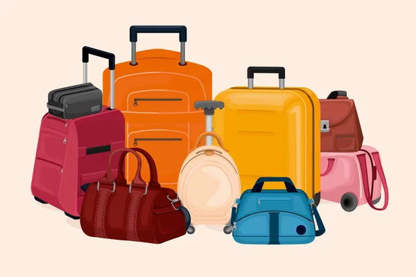 Bag Luggage Vector Illustration — Stock Vector