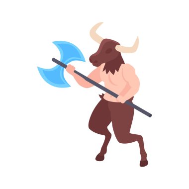 Minotaur Isometric Illustration