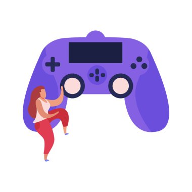 Gamepad düz simgesi