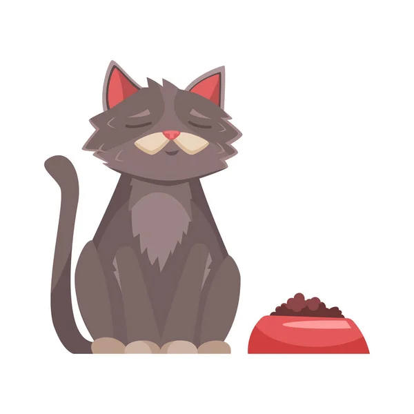 Ilustración de dibujos animados gato — Vector de stock