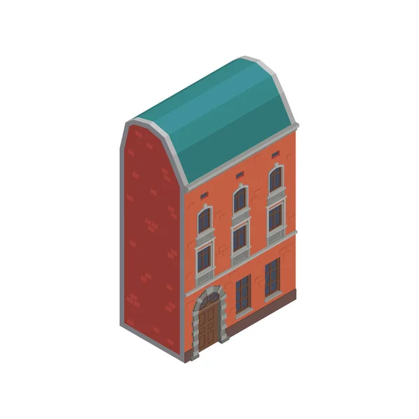 Illustration du bâtiment de banlieue — Image vectorielle