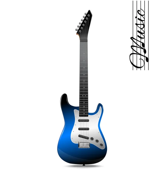 Elektrická kytara, samostatný — Stockový vektor