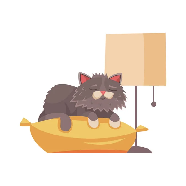 Sleeping Cat Illustration