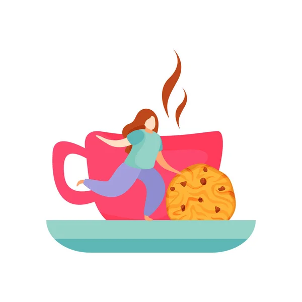 Ploché ikony čaj — Stockový vektor