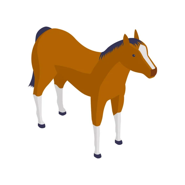 Ícone Isométrico de Cavalo —  Vetores de Stock