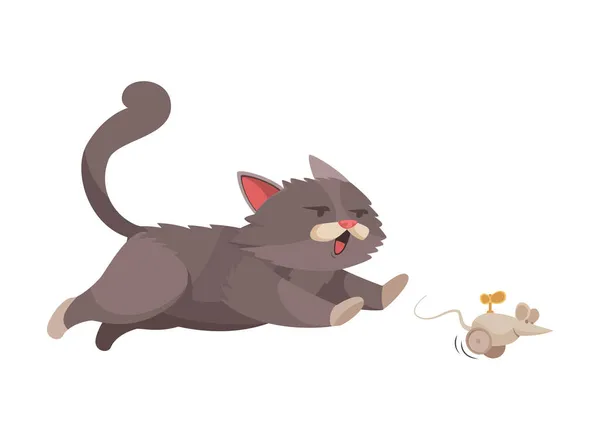 Kitten Cartoon afbeelding — Stockvector