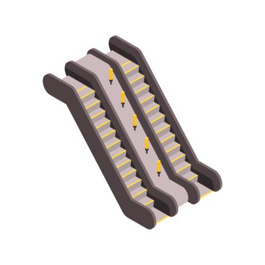 Yürüyen merdiven Isometric Simgesi