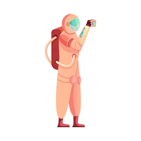 Ilustração de astronauta plana —  Vetores de Stock