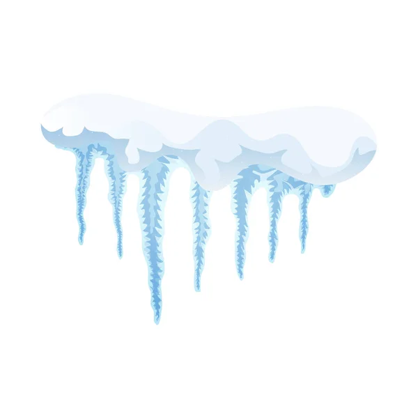 Icicles Realistic Illustration — Stockový vektor