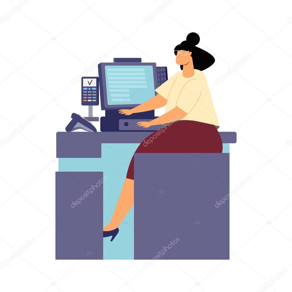 Cashier Desk Icon