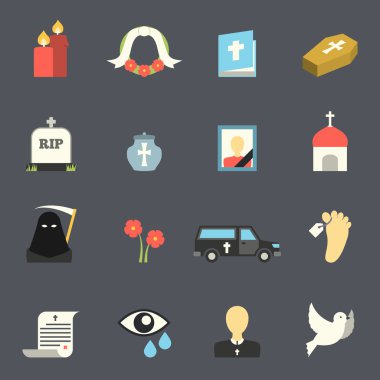 cenaze Icons set