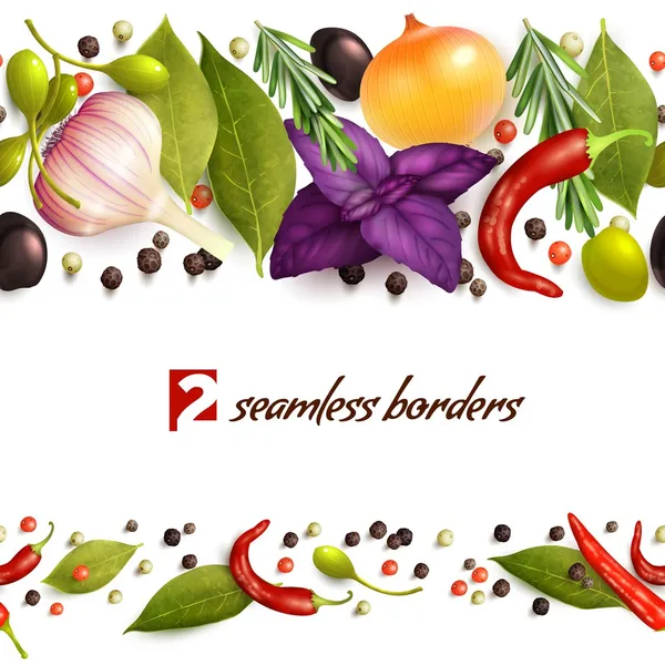 Herbs and spices pattern — Stock Illustration Herbs and spices pattern Royalty Free Stock Vectors