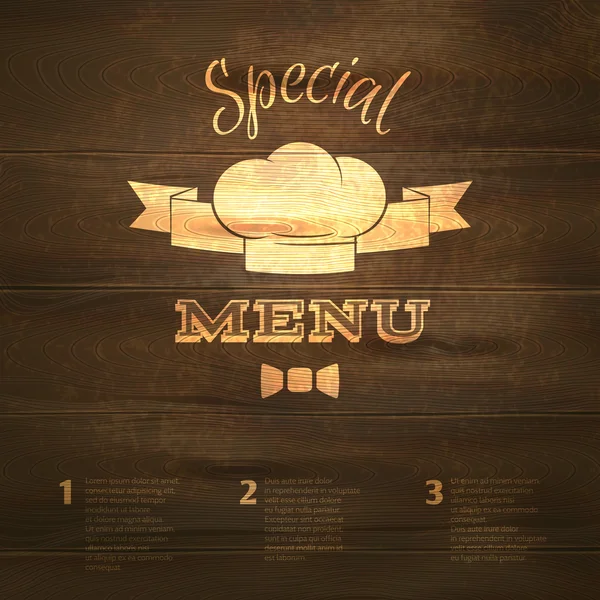 Restaurant menu template — Stock Vector