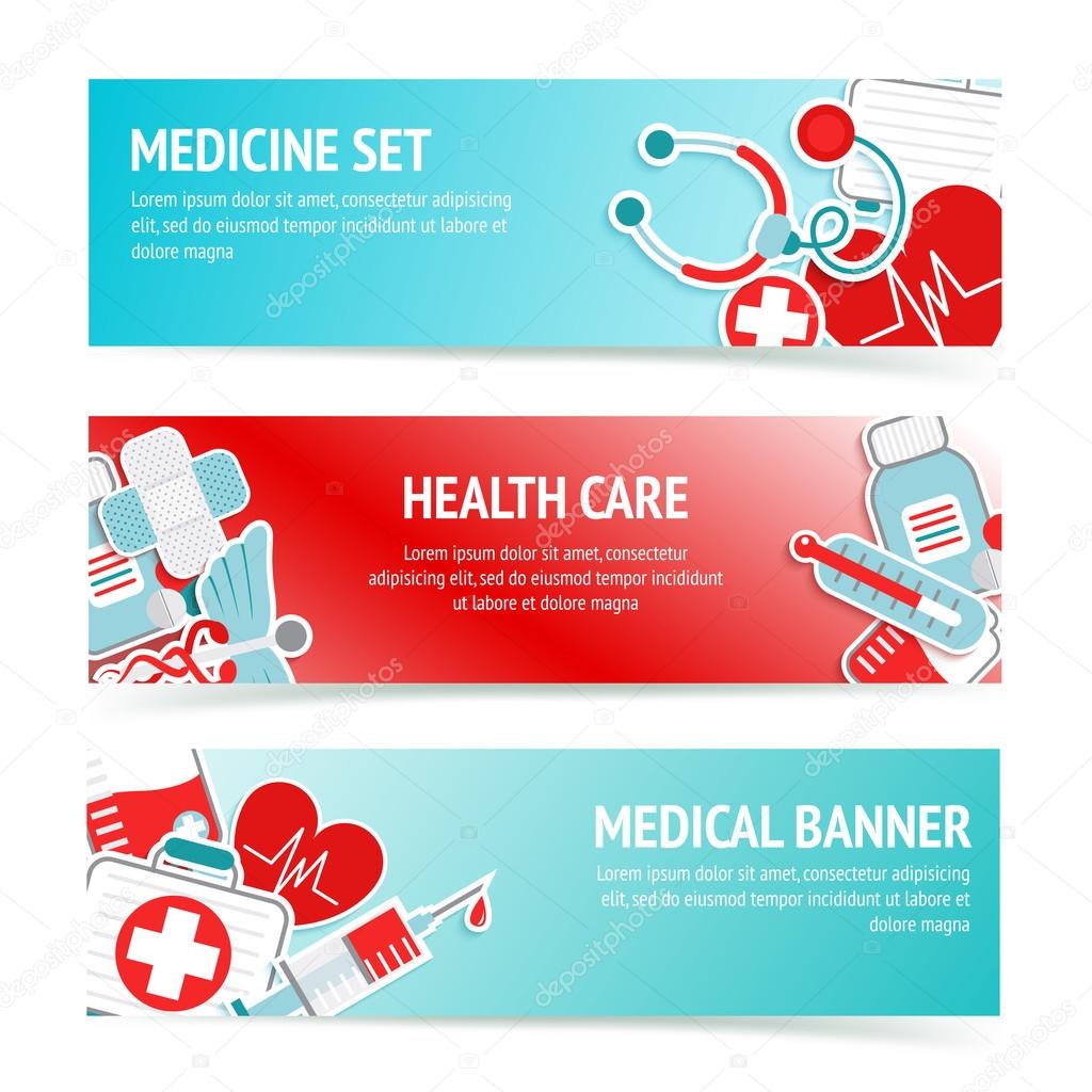 Medical health care banners