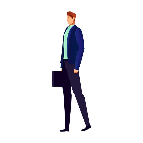 Hombre en traje icono — Vector de stock