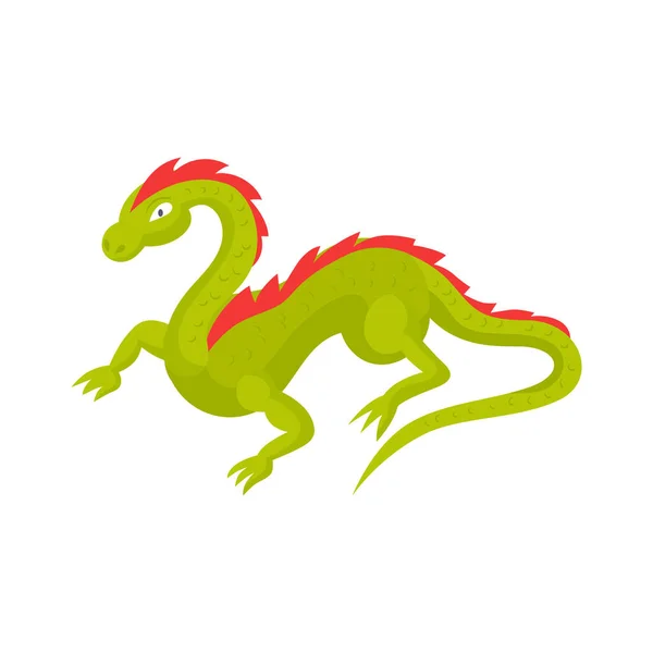 Изометрическая иллюстрация дракона — стоковый вектор