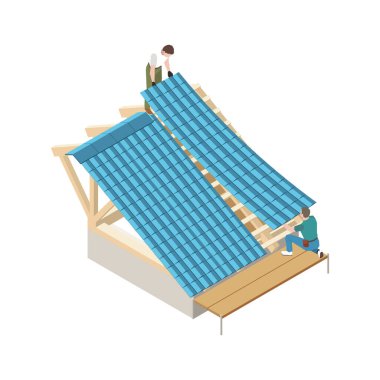 Roofer Isometric Simgesi