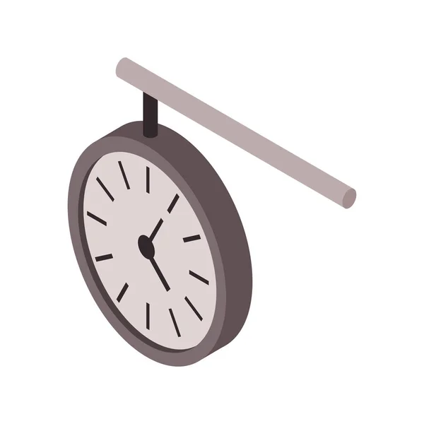 Reloj de metro isométrico — Vector de stock