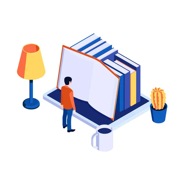 Ikone der elektronischen Bücher — Stockvektor