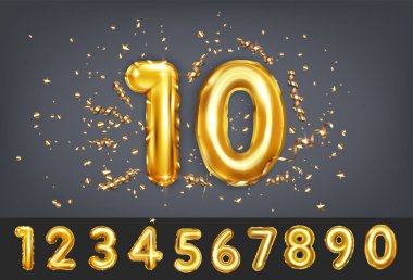 Balon Numaraları Arkaplanı