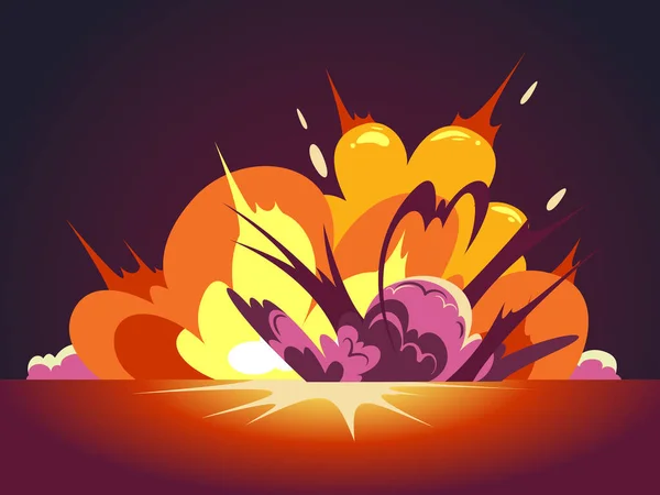 Illustration om tecknad explosion — Stock vektor