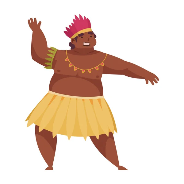 Hula Dancer Illustration — 图库矢量图片