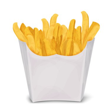 patates kızartması izole