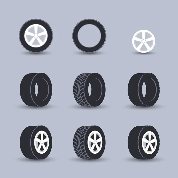 Tire pictogrammenset — Stockvector