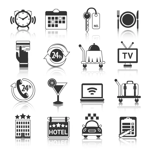 Hotel Icons Set — Stock Vector