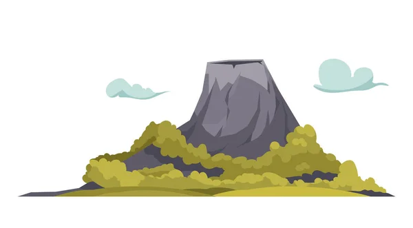 Tecknad vulkan Sammansättning — Stock vektor