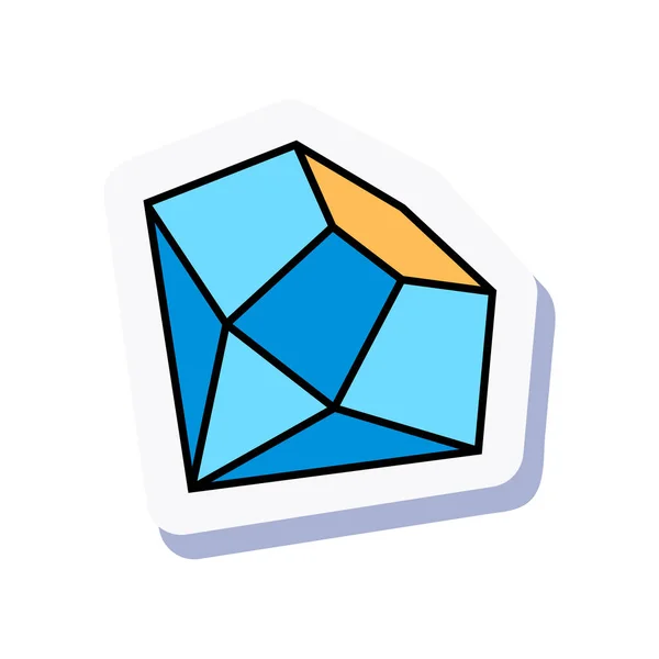 Diamond Doodle Sticker — Stock Vector