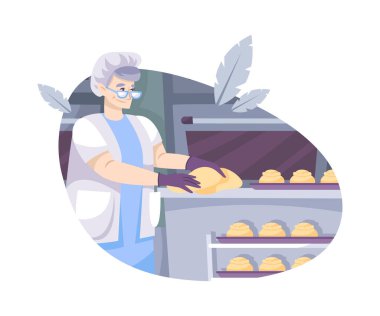 Fırın Yaşlı Kadın Kompozisyonu