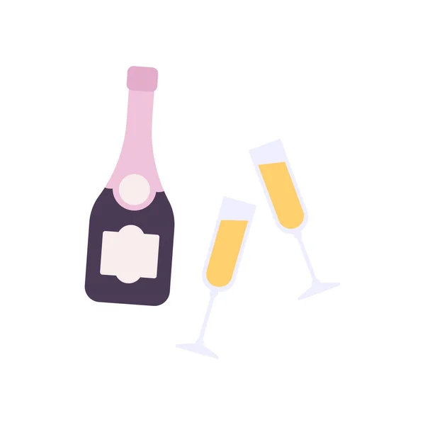 Champagne pour une composition riche — Image vectorielle