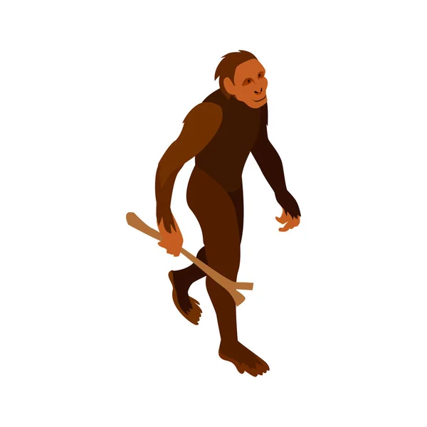 猿男棒組成物 — ストックベクタ