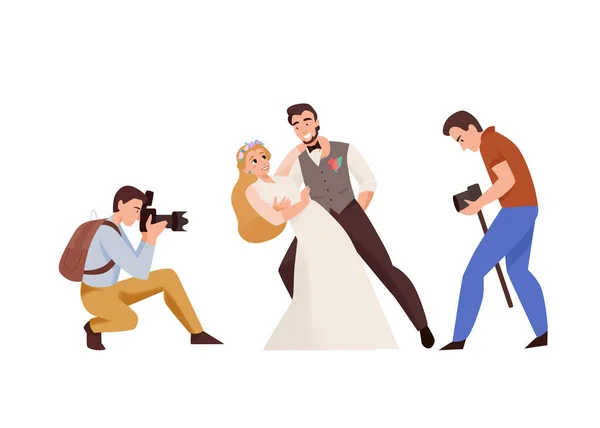 Casamento Photoshoot Composição do casamento — Vetor de Stock