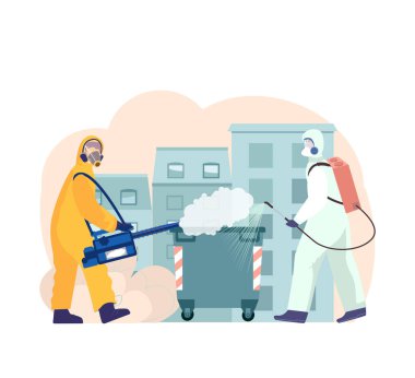 Sokak Dezenfeksiyonu Düz Bileşimi